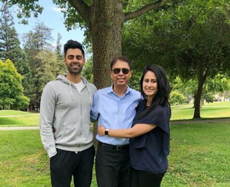 Seema Usmani husband and children Ayesha and Hasan Minhaj.